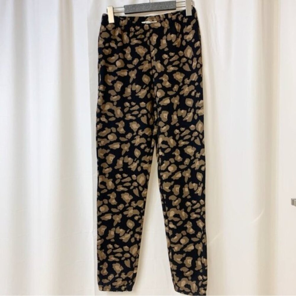 Brunette The Label Best Friend High Rise Jogger Black Leopard XS/S NWT